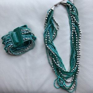 Turquoise Costume Jewelry Set